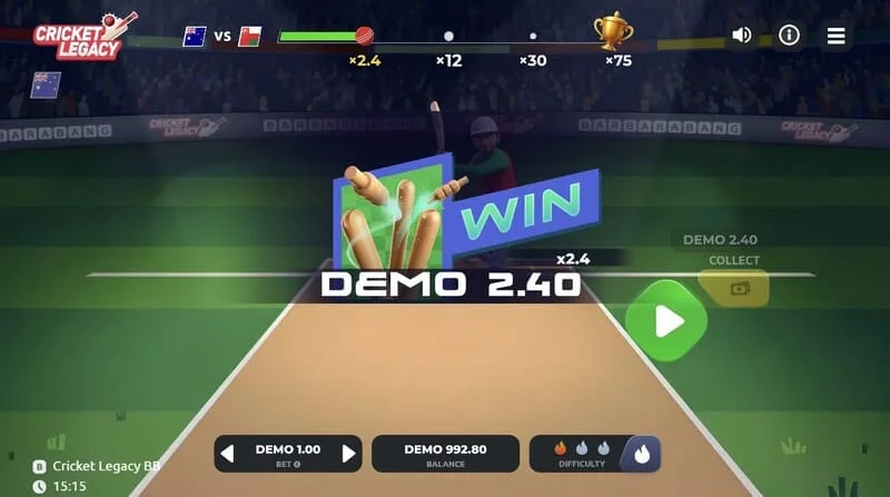 Cricket Legacy BB gevinst